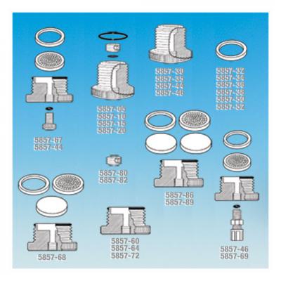 色谱柱底开口连接适配器,UHMWPE* 或 PTFE 材质